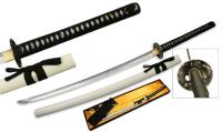 LU-014W - Ten Ryu Hand Forged High End Samurai Katana Sword with White Saya Scabbard