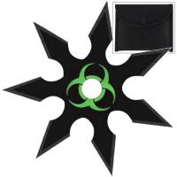 TS1308 - Deadly Point of Contact 7 Point Heavy Duty Throwing Star Black