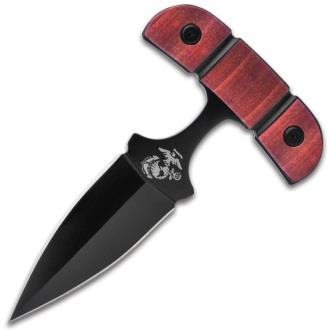 Usmc Push Dagger And Sheath Stainless Steel Blade