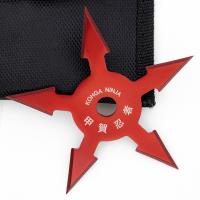 CK5505RD - Kohga Ninja Shuriken Five Point Throwing Star - Red