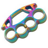 SE-1053RB - Snake Eye Rainbow Knuckle Buckle with Belt Pin