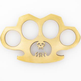 Creature Feature 100% Pure Brass Knuckles Wire Cut Design Paperweight Accessory