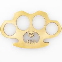BN2802 - Creature Feature 100% Pure Brass Knuckles Wire Cut Design Paperweight Accessory