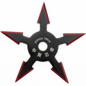 Kohga Ninja Shuriken Five Point Throwing Star - Red 