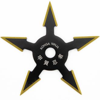 Kohga Ninja Shuriken Five Point Throwing Star - Gold