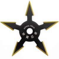 CK5505G - Kohga Ninja Shuriken Five Point Throwing Star - Gold