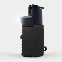 GDLEU-BK - Light EM Up - Self Defense Combo with Red Pepper Spray &amp; Flashlight - Black