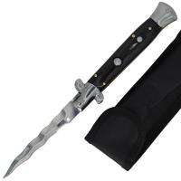 8D4-ST5593 - Rock Bottom Automatic Stiletto Knife with Kris Blade