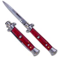 A-10RD - Classic Stiletto Knife Red