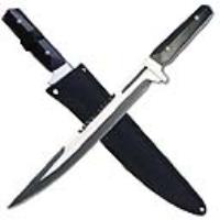 EW-829A - Full Tang Tactic Dagger Black Handle