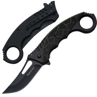 Reptilian Karambit Tactical Knife Spring Assist G-10 Handle