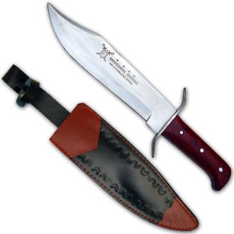 Classic Bowie Knife Frost Wood Handle