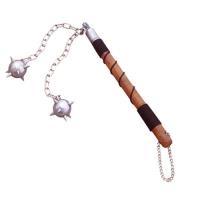 PK-602 - 2 Ball Battle Mace Wood Handle