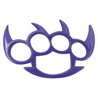 KN-SK-PU - Spiked Brass Knuckle Solid Steel Purple