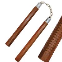 1002-C - Wood Octagon Nunchaku 12 Overall