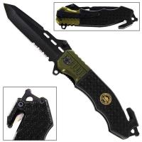 SP1561 - Area Warfare Spring Assist Army Emergency Knife
