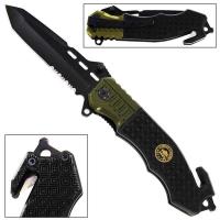 SP1561 - Area Warfare Spring Assist Army Emergency Knife