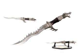 Snake Eye Kris Blade Fantasy Dagger Overall 23.5