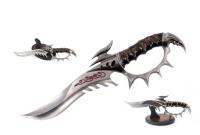 SE-7225 - Snake Eye Fantasy Dagger With Display Stand 15.5&quot; Overall
