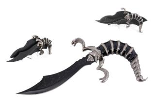 Snake Eye Cobra Fantasy Dagger with Scorpion Tail Handle