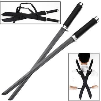 Ninja Strike Force Twin Sword Set with Backstrap