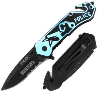 Emergency Rescue Knife Police Spring Assisted Glass Breaker Belt Cutter