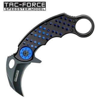 Karambit Tactical Spring Assist Folding Knife Blue