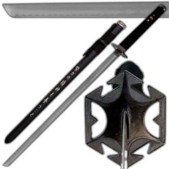 Ninja Straight Blade Samurai Double Pegged Katana