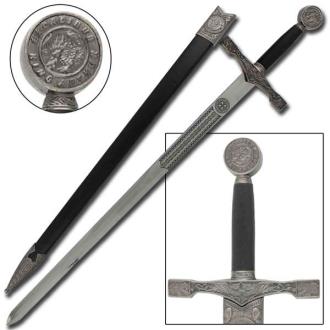 King Arthur Excalibur Replica Longsword Silver