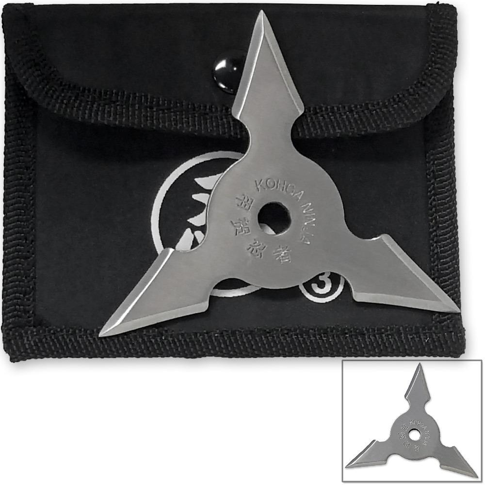 Trinity Blade Koga Ninja Throwing Star 3 Blade Shuriken Sharp Stainless