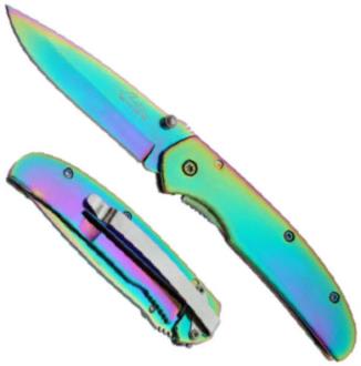 Rainbow Top Quality All Metal Folder 210930 - Folding Knives