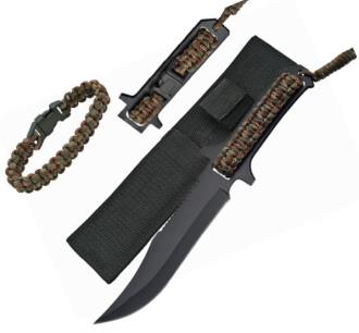 11-5/8 In Full Tang Survival Knife W/ Bracelet 211175 - Tactical, Survival & Hunting Knives