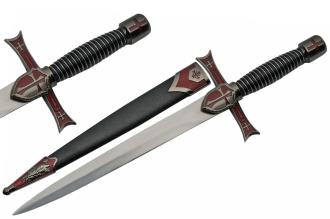 15.5" Red Crusader Dagger
