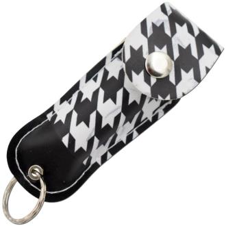 Snake Eye Pepper Spray 1/2 oz Key Chain Carrying Pouch Black and White
