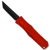 27064RD - Legends Micro OTF Switchblade Blade Knife Red Out The Front Tanto Blade