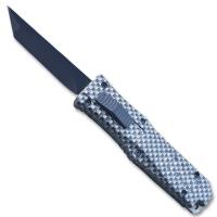 27064CA2 - Legends Micro OTF Blade Knife Carbon Fiber Handle Out The Front Tanto Blade