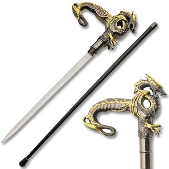 Elegant Dragon Wild Fighting Walking Cane Sword