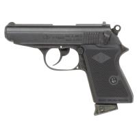 38-007 - Replica James Bond Style Black 8mm Blank Firing Automatic Gun Clone of Walther PPK