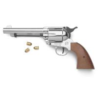 38-161N - Old West M1873 Nickel Finish Blank Firing Revolver