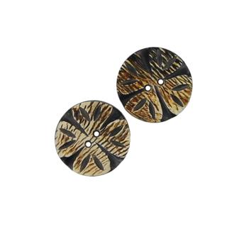 Set of 2 Fallen Lily Horn Buttons