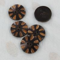 IN19140-5SET - Handmade Horn Laugh Lines Custom Buttons