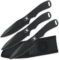 EM-8011B - Spider Throwing Knives Set Black