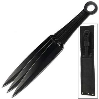 NINJA MOVIE KUNAI 3 PIECE THROWER SET