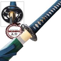 MS-64824-2GR - Moshiro 1095 High Carbon Steel Green Scabbard