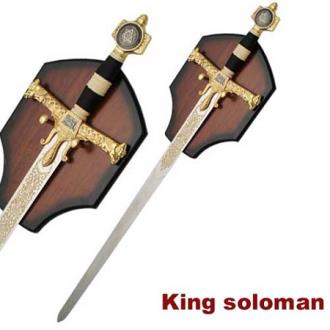 King Solomon Sword Black Gold