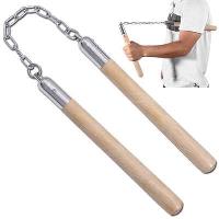 NU017WD - Double Dragon Nunchaku Hardwood &amp; Chain