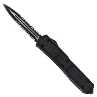 Tarantula Auto OTF Glass Breaker Knife Black Serrated