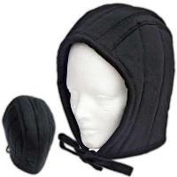 IN7202BK - Cotton Padded Coif Arming Cap Black