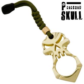 Self Defense Finger Skull Knuckle Jabber Bottle Opener Gold Survival Tool