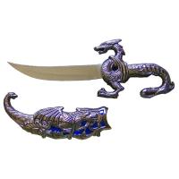 HK-858BL - Small 10&quot; Blue Dragon Slayer Fantasy Dagger